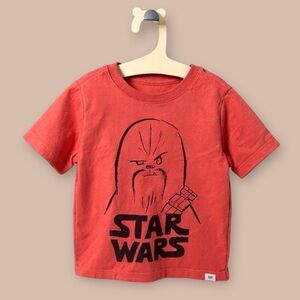 [KID] BABY GAP Organic Cotton Tee 4T Red/Black | Toddler T-Shirt